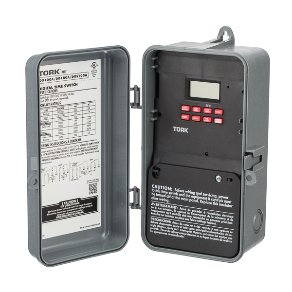 7 Day Digital Hol Sig 1CH 20A 120-277V DPDT