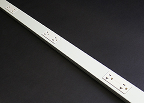 24S7212GBX99IV Steel Plugmold® Multioutlet Strip