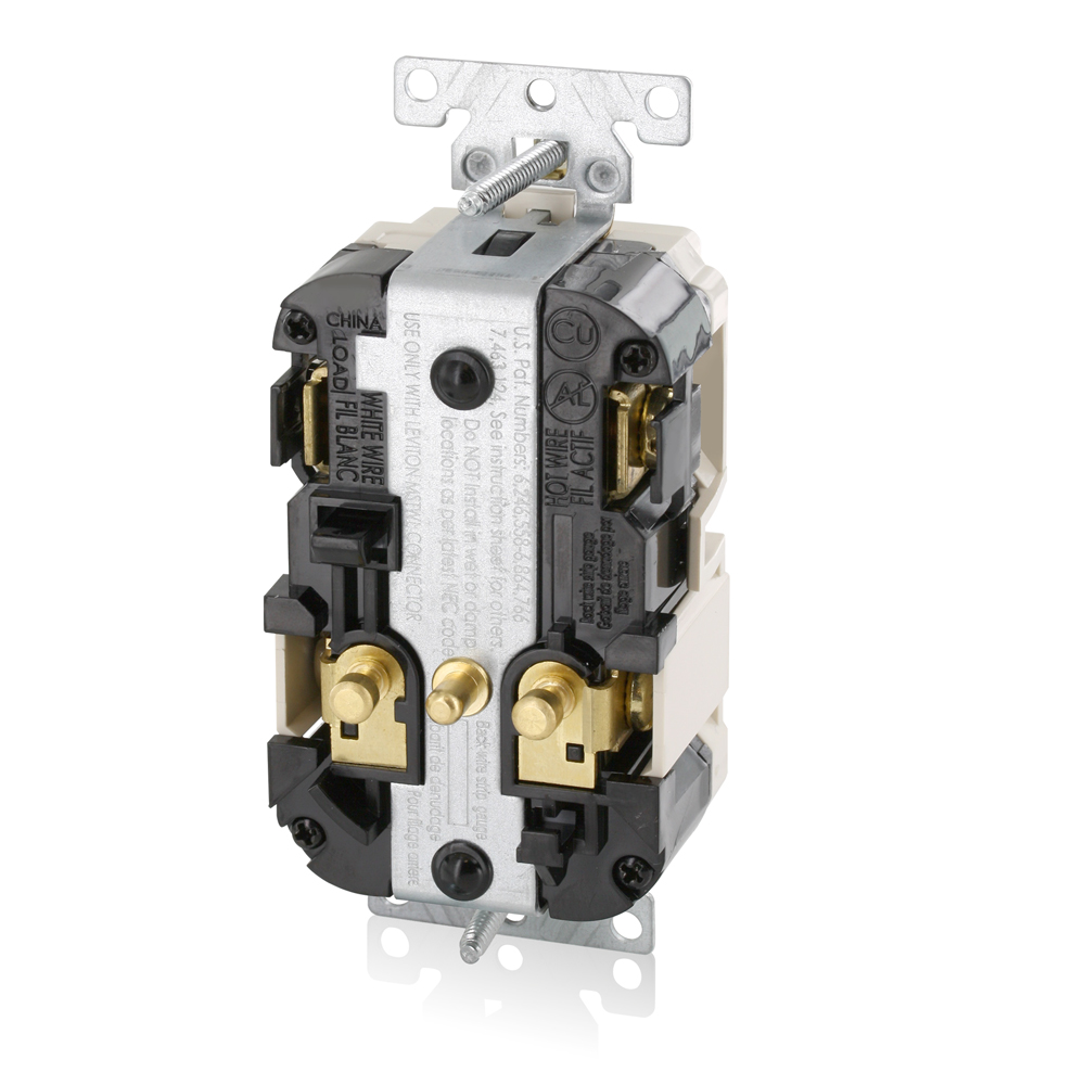 20 Amp SmartlockPro® GFCI Receptacle/Outlet, Hospital Grade, Tamper-Resistant, Lev-Lok