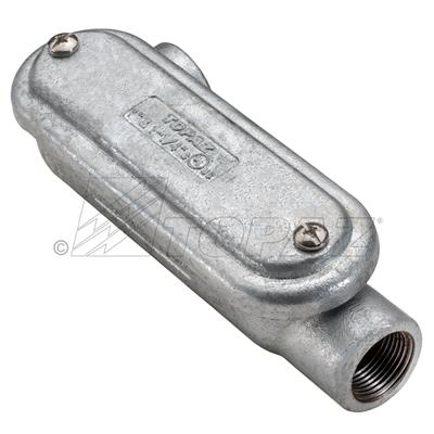 1" HDG Malleable Iron LL Type Conduit Body with Cover and Gasket