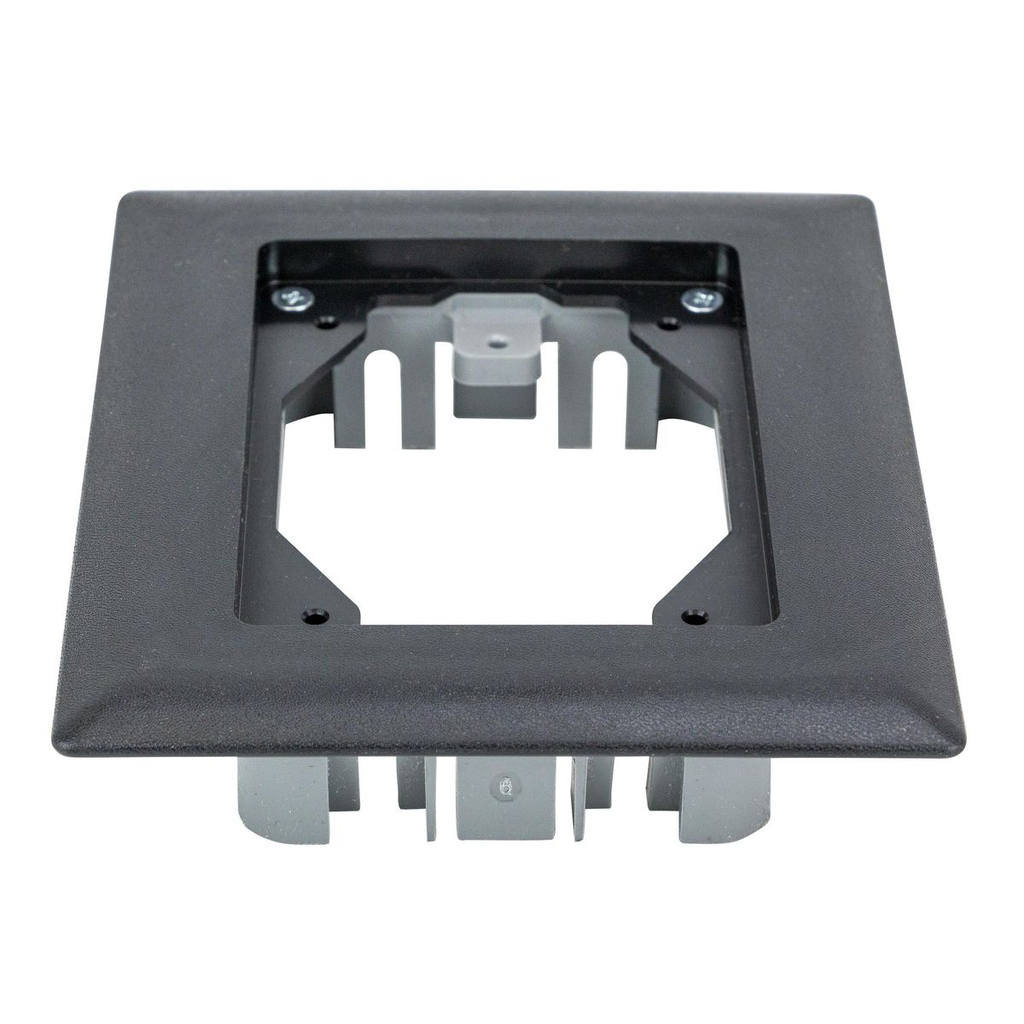 1-Gang Non-Metallic Carpet Flange, Black