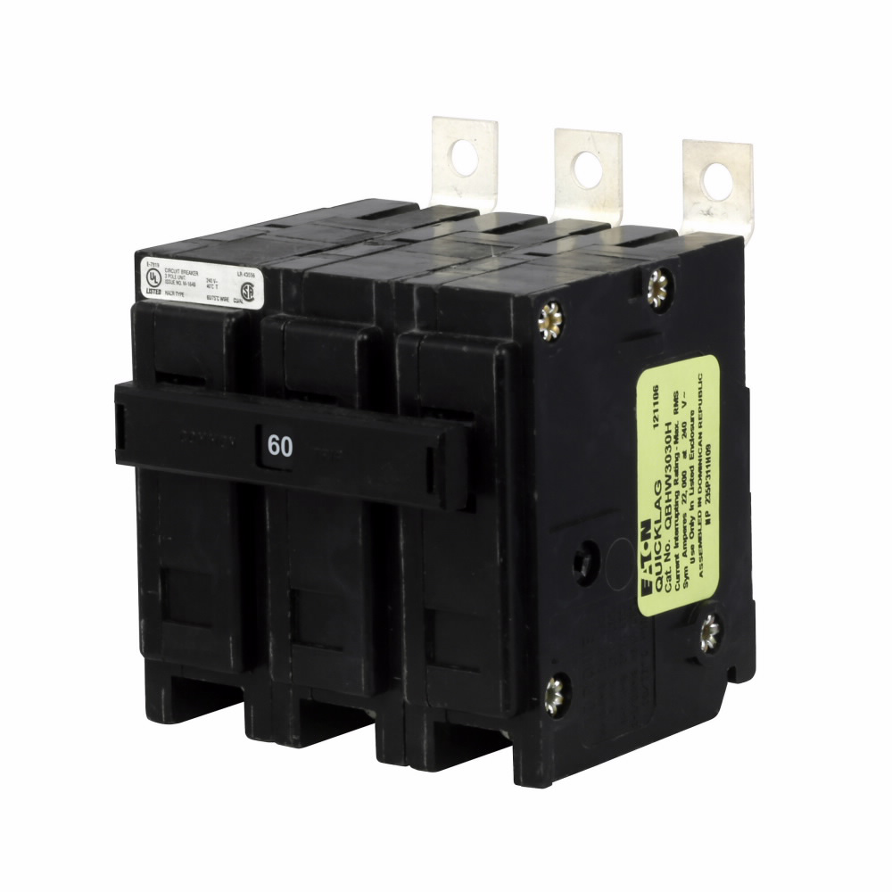 60 Amp, 3 Pole, Circuit Breaker Bolt-On