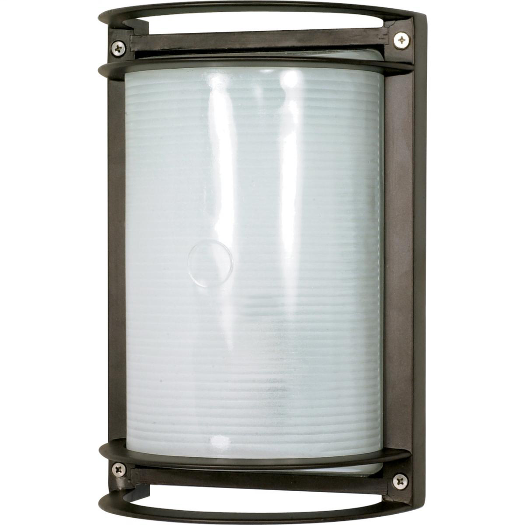 1 Light - 10'' Rectangle Bulkhead - Architectural Bronze Finish