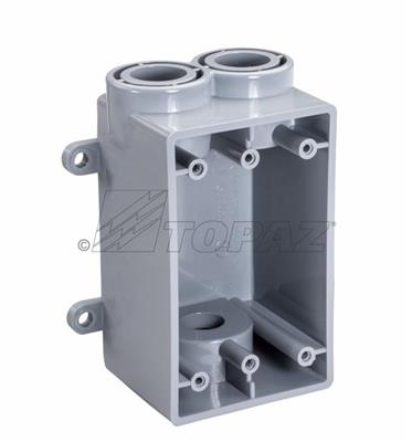 3/4" Schedule 40 PVC FSCC Type Box, Single