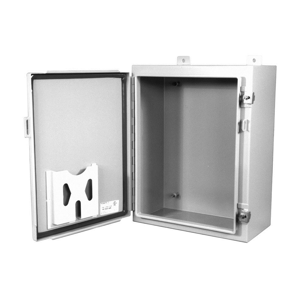 24X8x24 Hinge Cover Type 12 Steel No Knockouts ANSI 61 Gray