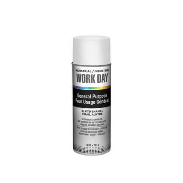 12A04401 Spray Paint Gloss White 10Oz Can - 12/Case