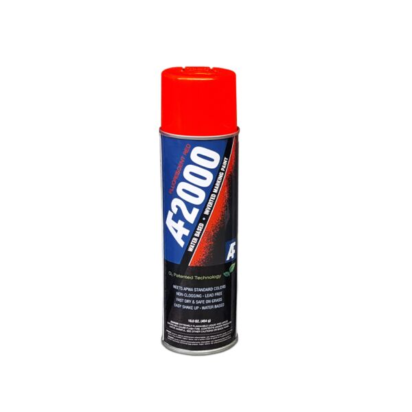 12Afre17 Af2000 Fluorescent Red (Water-Based) Inverted Marking Paint 15Oz Can - 12/Case
