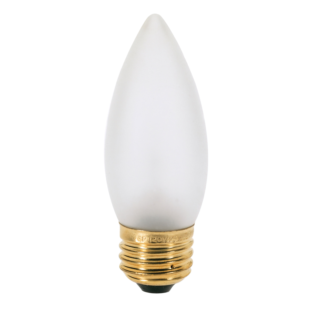 40 Watt B11 Incandescent; Frost; 1500 Average rated hours; 360 Lumens; Medium base; 120 Volt