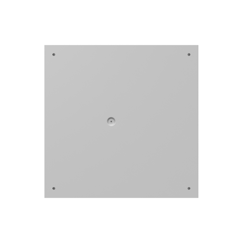 16x6x16 Screw Cover Type 1 UL Steel No KO Gray Cover w/ Teardrop Slots Holes In Back