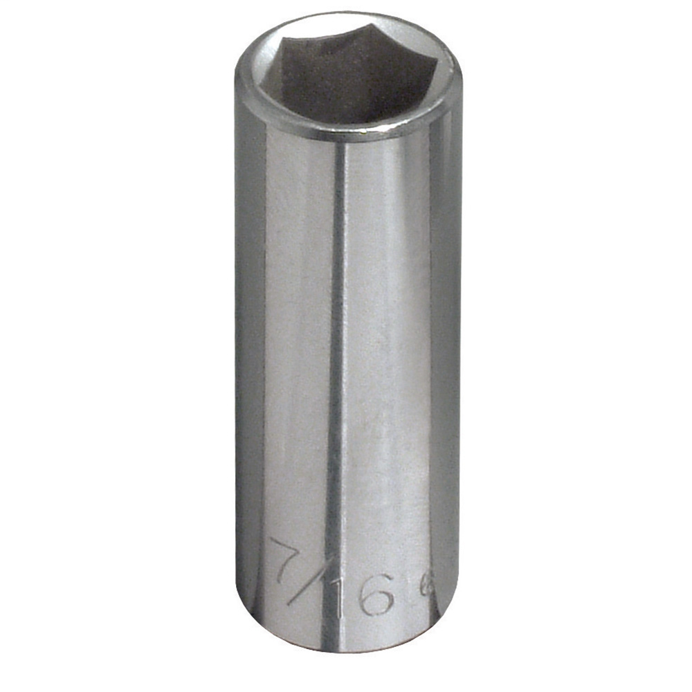 7/16'' Deep 6-Point Socket, 1/4'' Drive