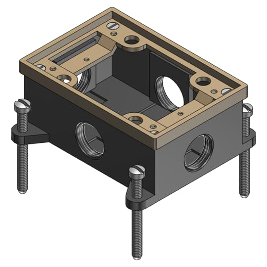 1-G FLUSH SVC FLR-BX15CU HUB3/4IRON
