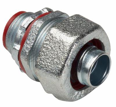 3/8" Straight Liquidtight Connector with Insulated Throat