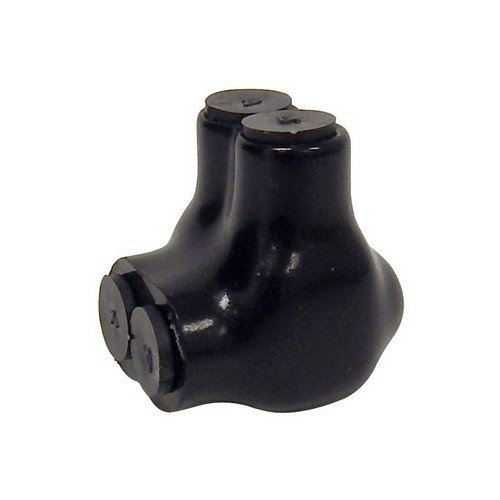 Black Insulated 2 Conductor Single Side Entry Splice 4 - 14