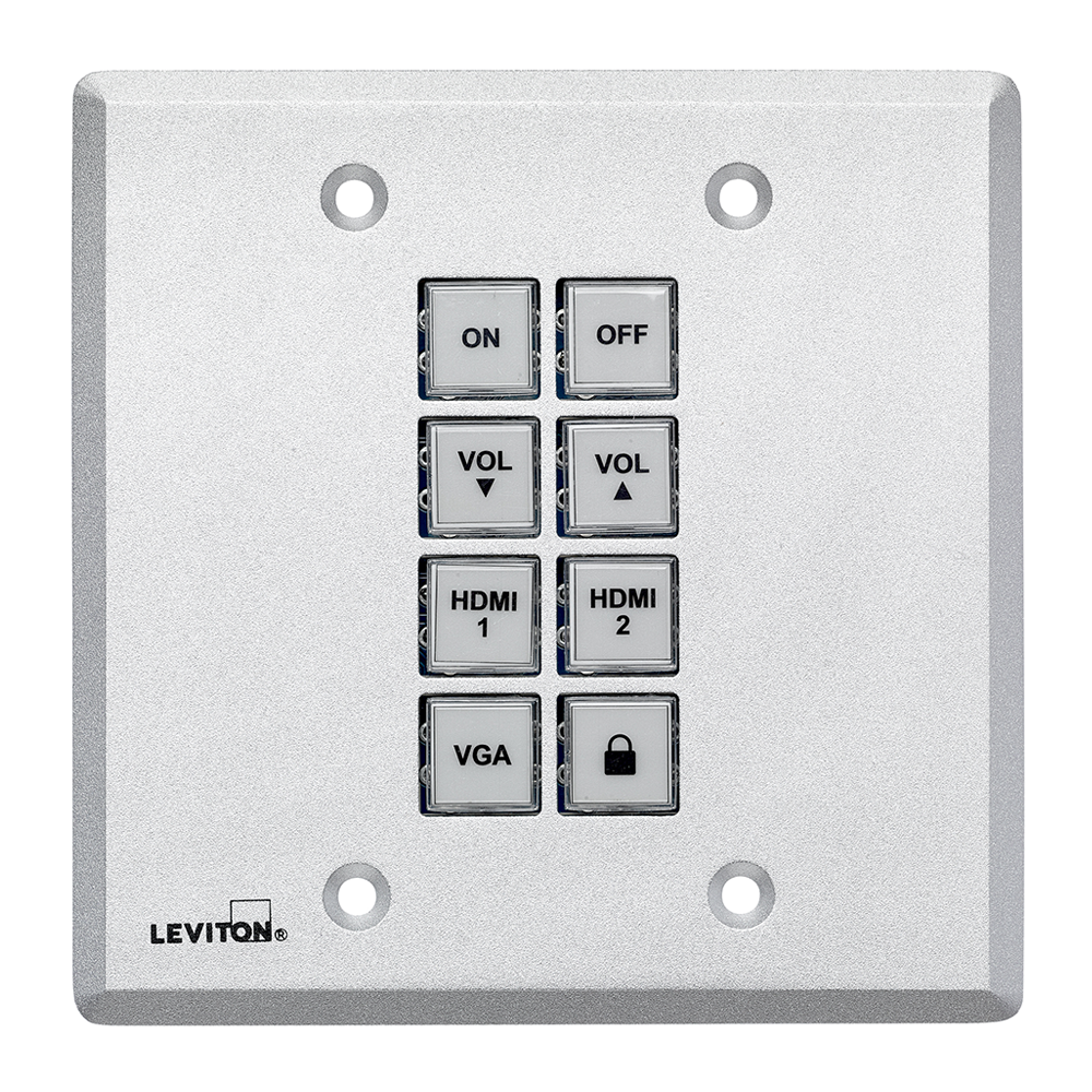 8-Button Control Panel Wallplate