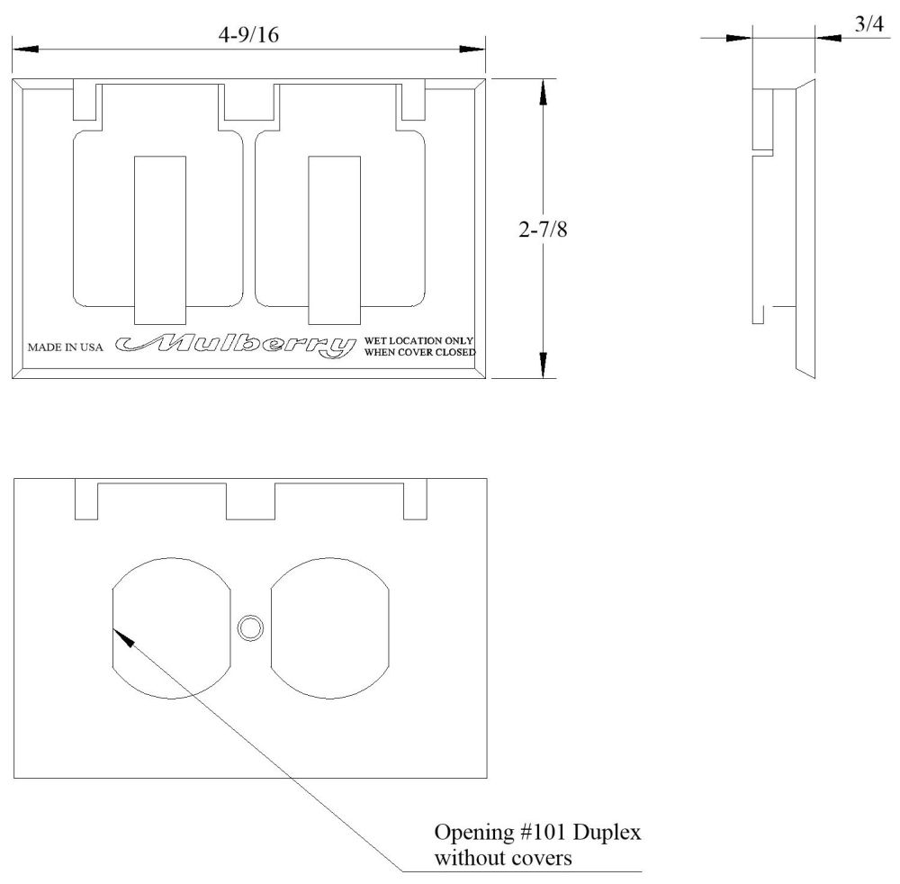 30501, Weatherproof Device Box Cover