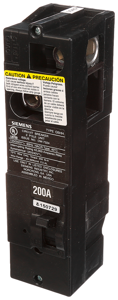 BREAKER 200A 2P 120/240V 42KA QSHH