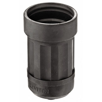 Boot for Straight / Locking Connector, 15 Amp, Black