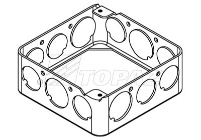 4" Steel Box Extensions 1-1/2" Deep 1/2" & 3/4" KO