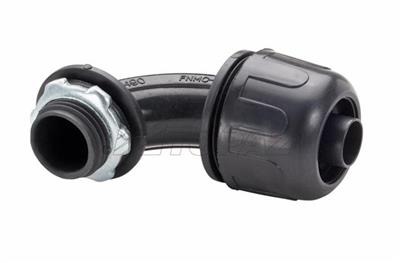 1-1/4" 90° Black Nylon Liquidtight Connector