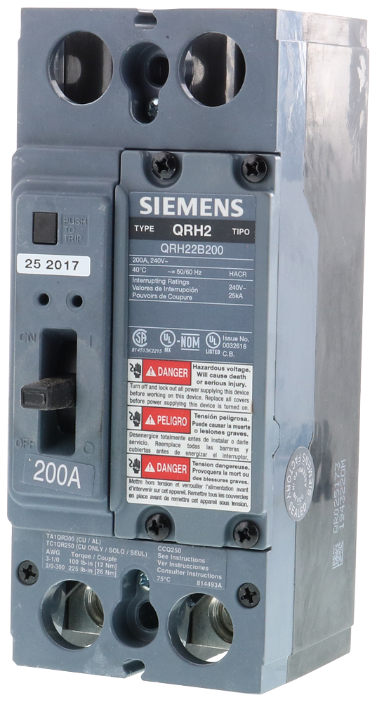 BREAKER QR 2P 200A 240V 25KA