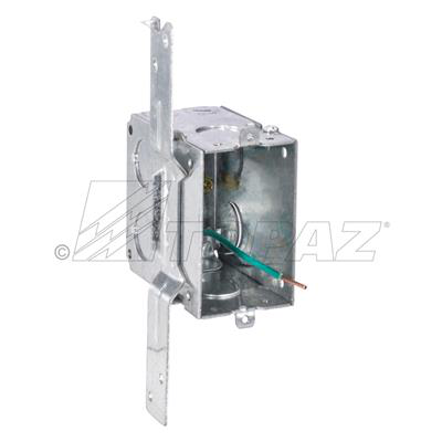 3" X 2" Gangable Switch Boxes 3-1/2" Deep with NM Clamps & FL Bracket