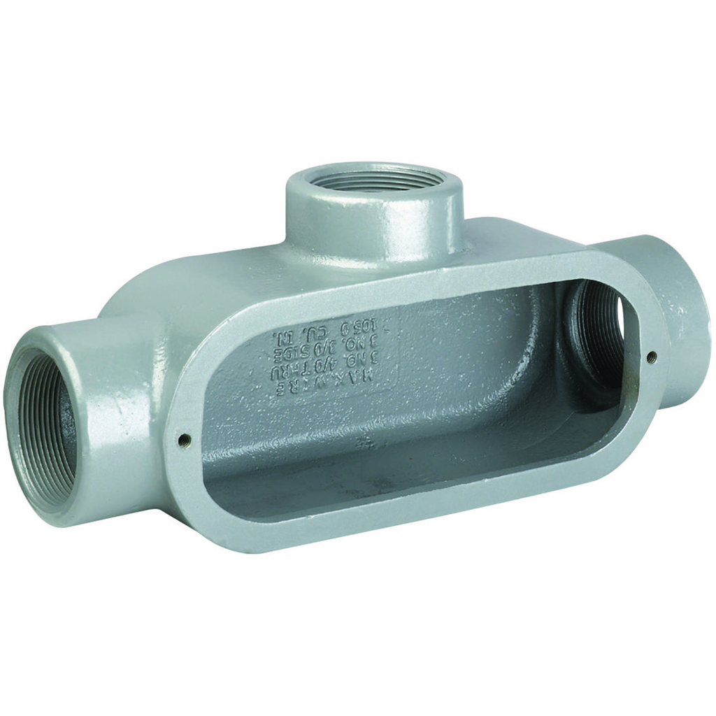 3/4" T Hub, Iron Form 8 Conduit Body