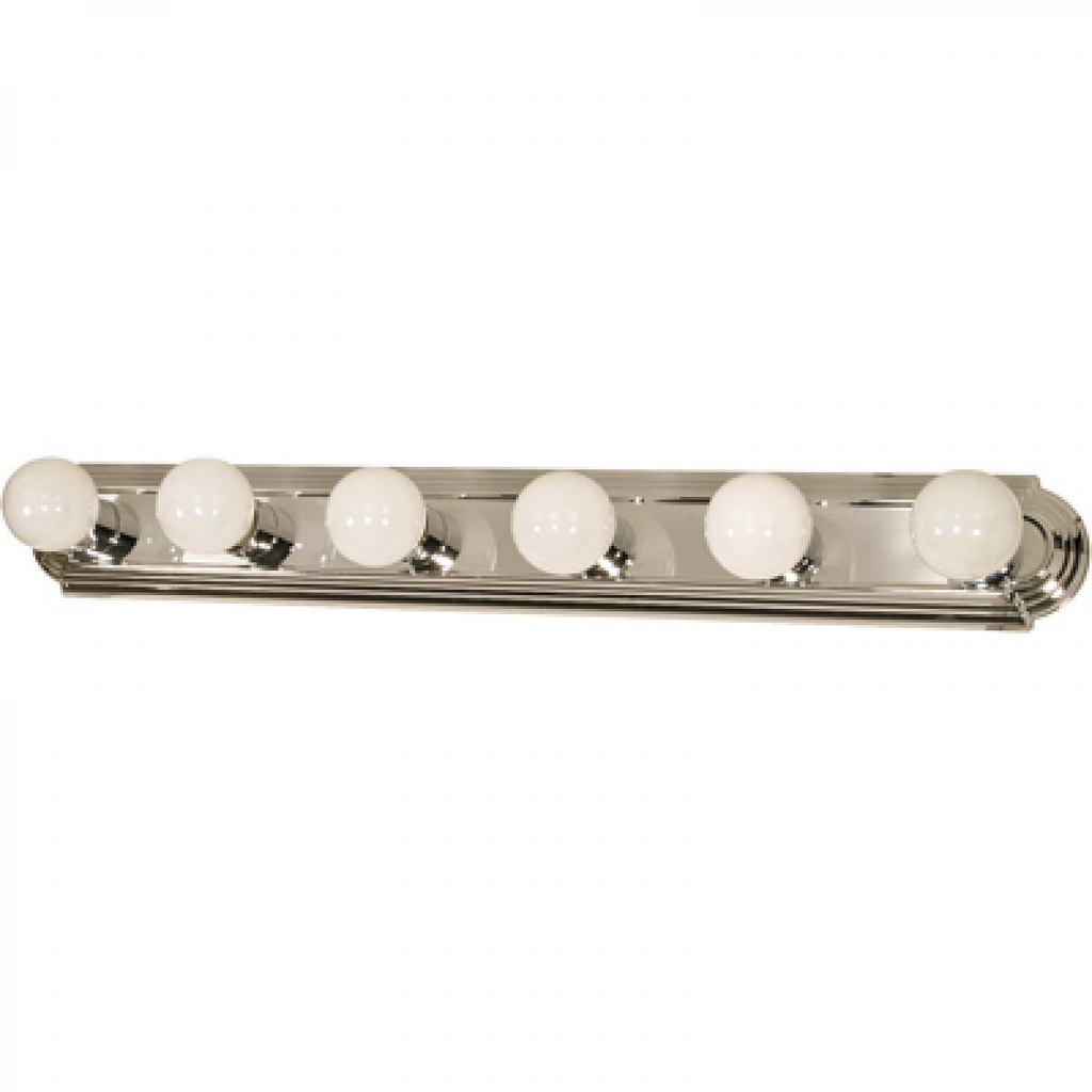 6 Light - 36" Vanity Strip - Polished Chrome Finish