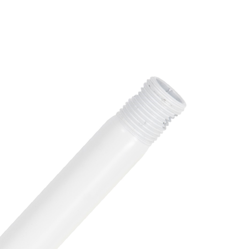 48" Downrod in White
