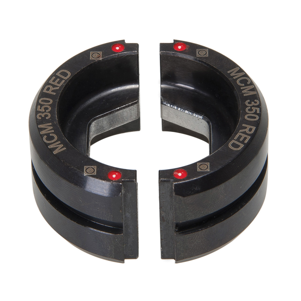 350 MCM Dies for Crimping Color-Coded Copper & Aluminum Lugs & Splices*(Require UA22 adapter when used with ECCXL, HCCX, & RCCX tools)