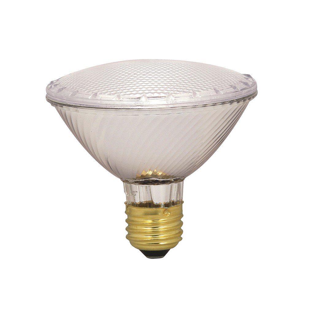 39 Watt; Halogen; PAR30; Clear; 1500 Average rated hours; 530 Lumens; Medium base; 120 Volt