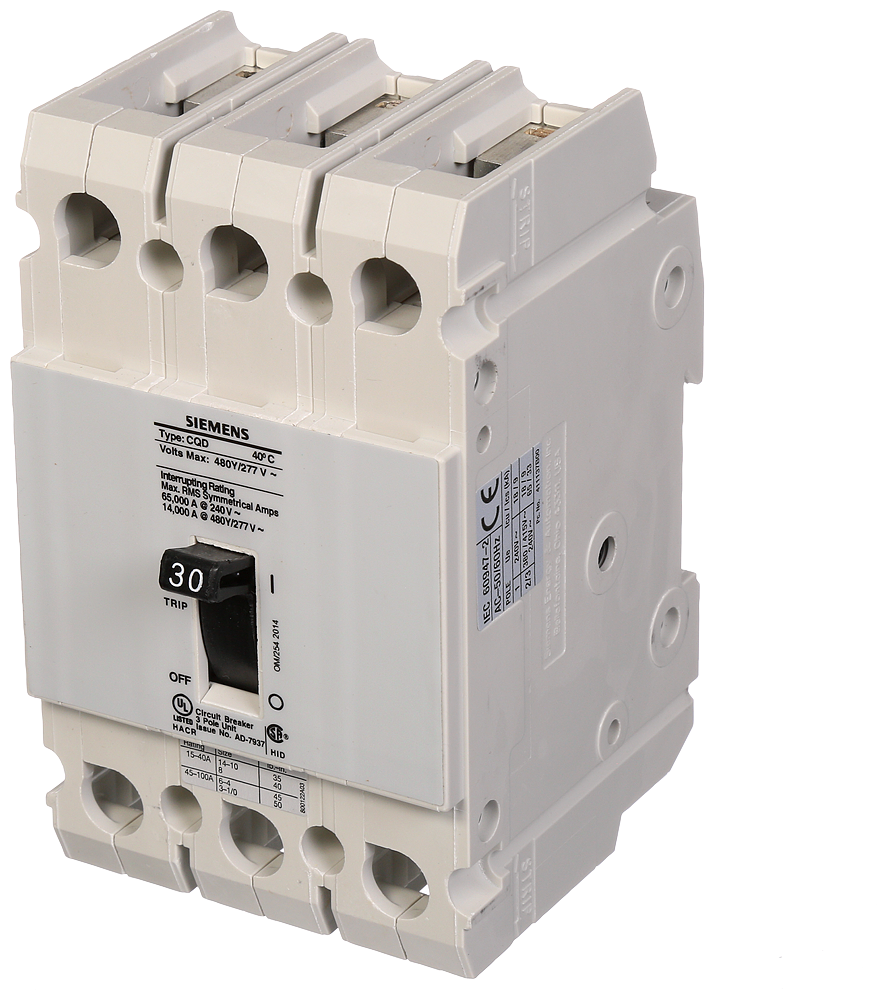 BREAKER CQD 3P 30A 480/277V 14KA DIN
