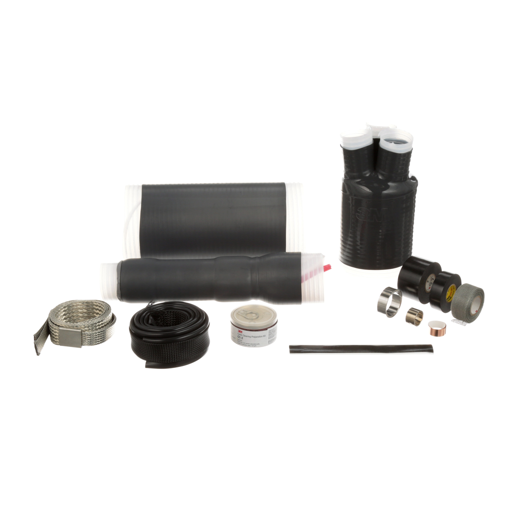 3M Cold Shrink QT-III 3/C Termination Kit 7625-T-110-3G, Tape Shielded, 5-15 kV, Insulation OD 1.18-1.51 in, 3/kit