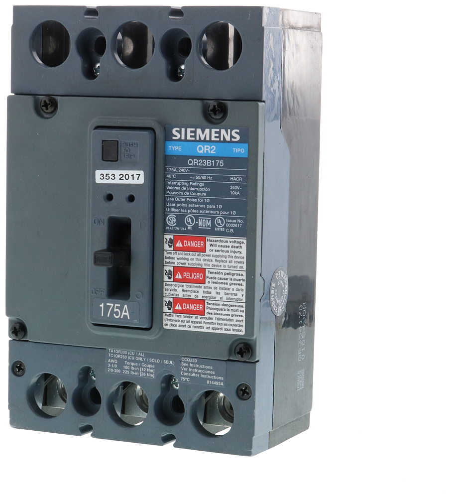 BREAKER QR 3P 175A 240V 10KA