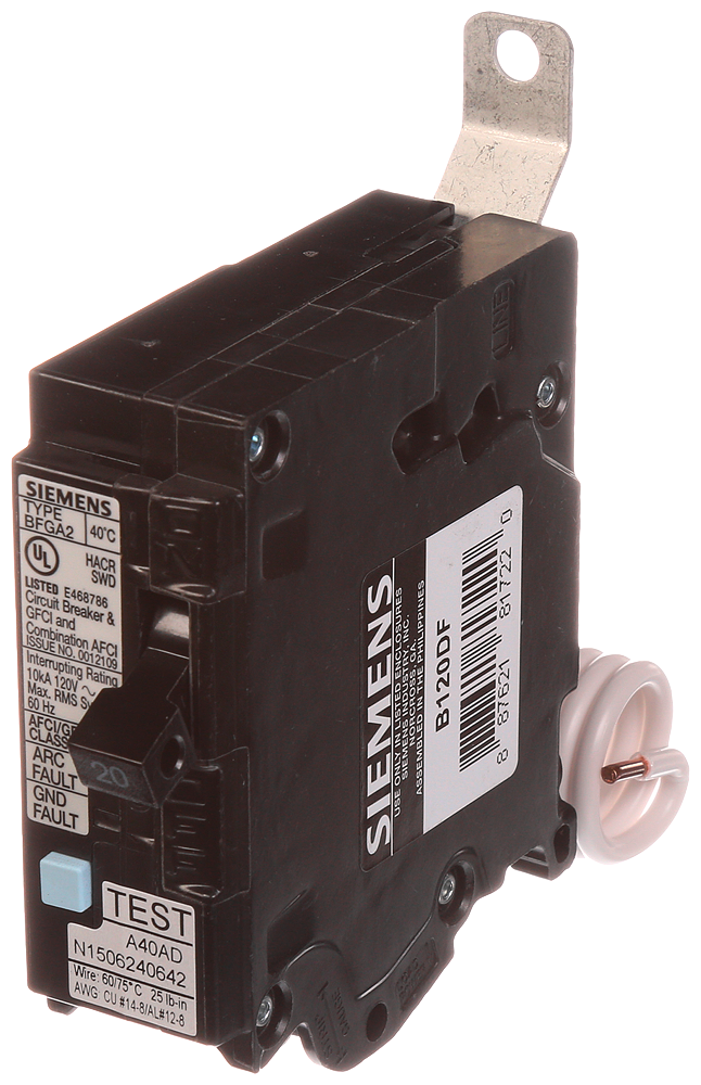 BRKR BFGA2 AFCI/GFCI 1P 120V 20A 10KA