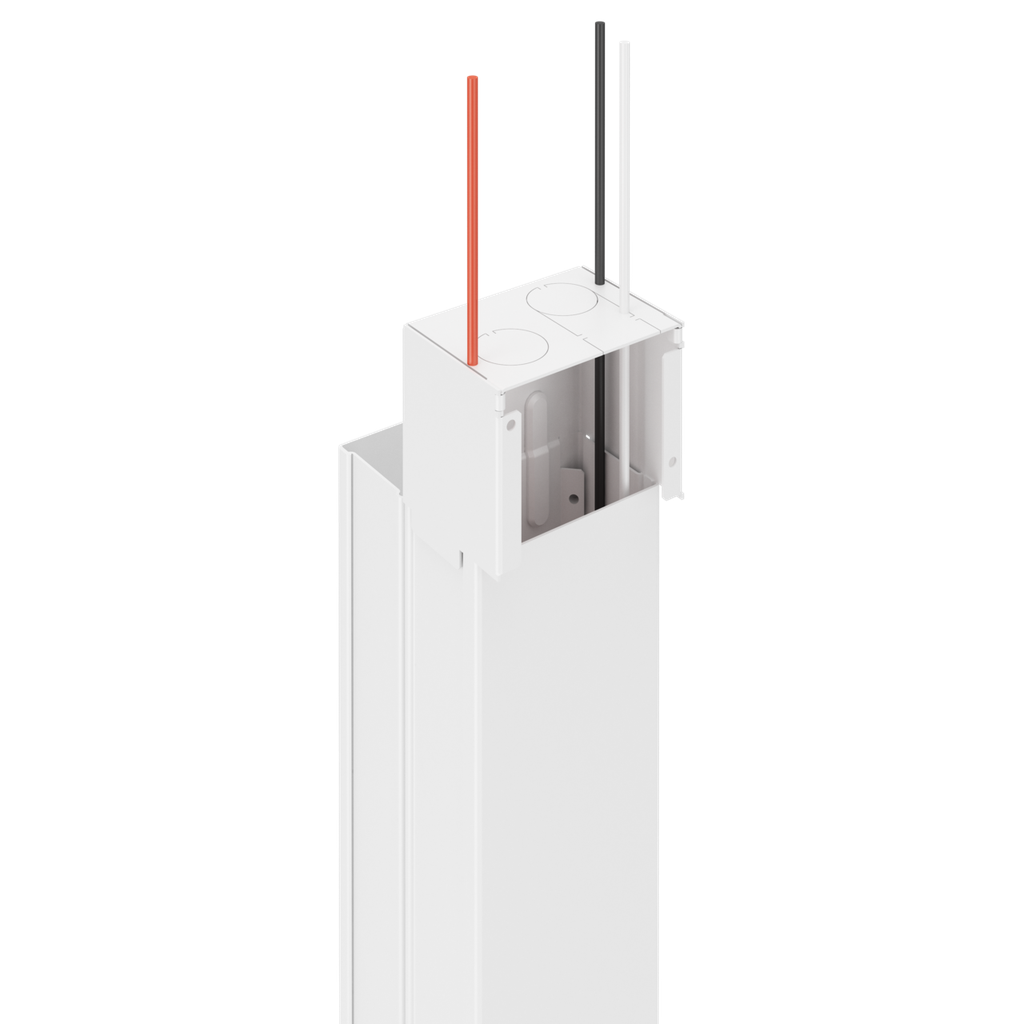 30TP Series Steel Tele-Power Pole (White)