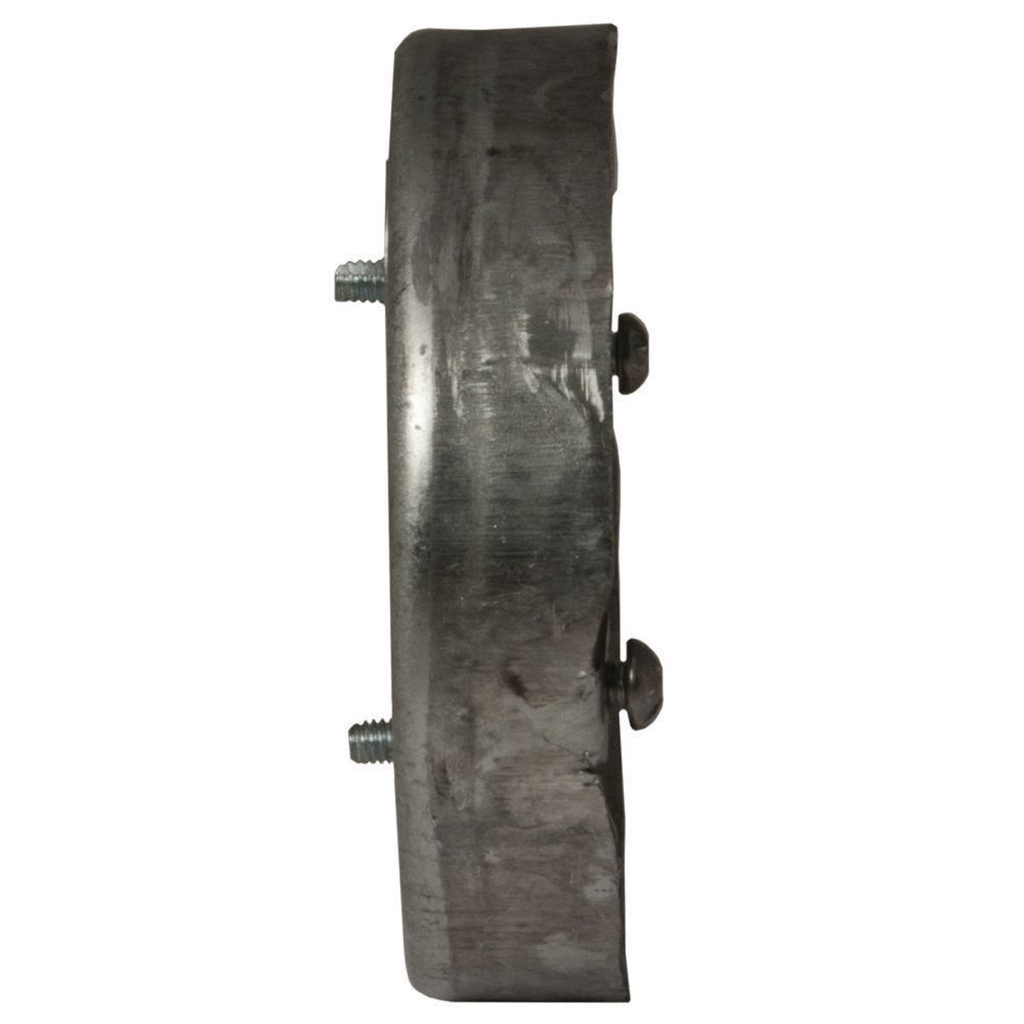 3-1/2 in. Round Ceiling Pan, Drawn, 3/4 in. Deep, One 1/2 in. KO and NMSC Clamps