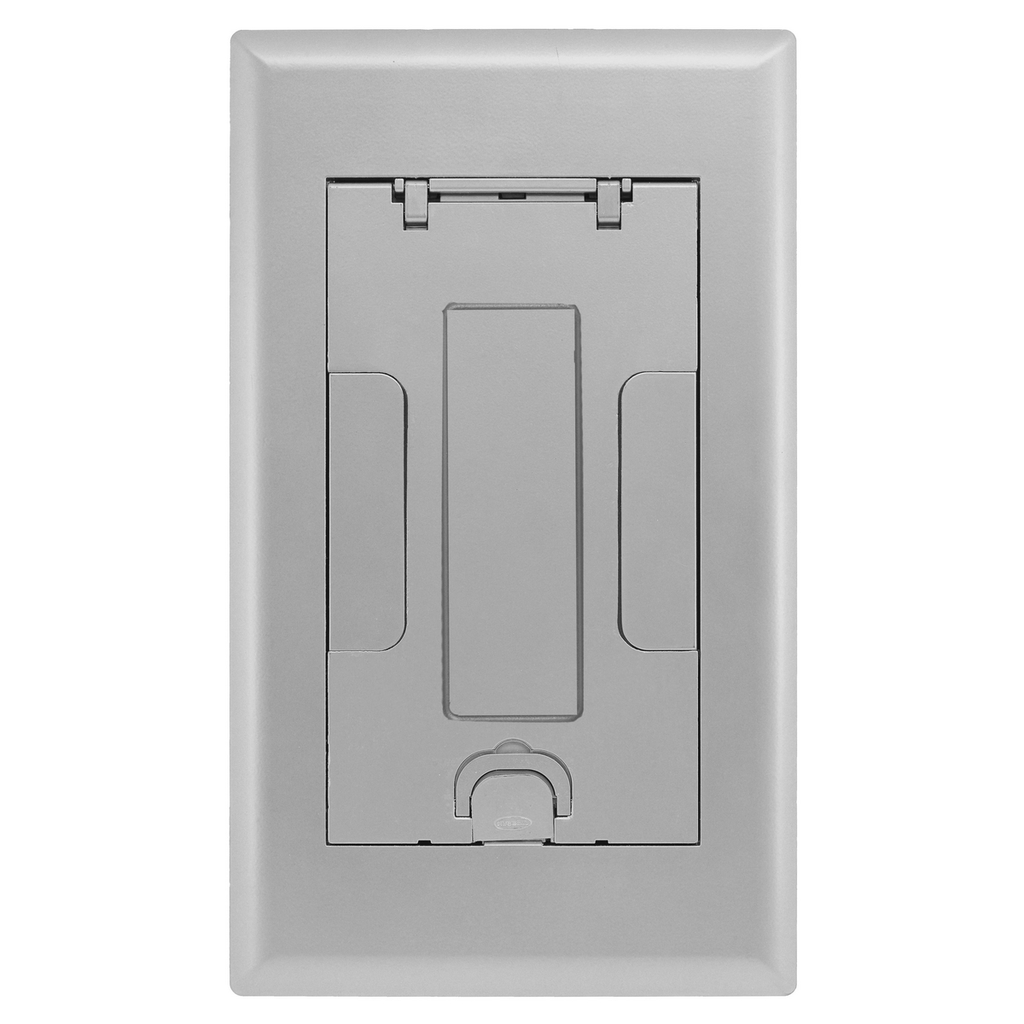 2-Gang AFB Series, Cover Assembly, Aluminum Powder Paint Finish with Floor Insert