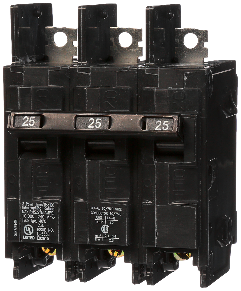 BRKR BQ 3P 240V 25A 10K