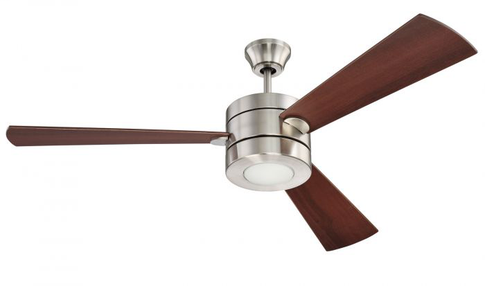54" Ceiling Fan with Blades and Light Kit - TRI54BNK3