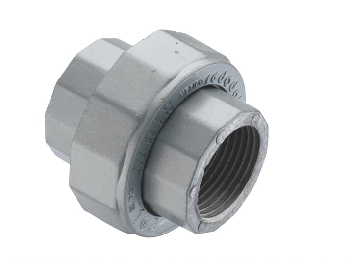 1 INCH F/F UNION,3-PIECE, ALUM, XP