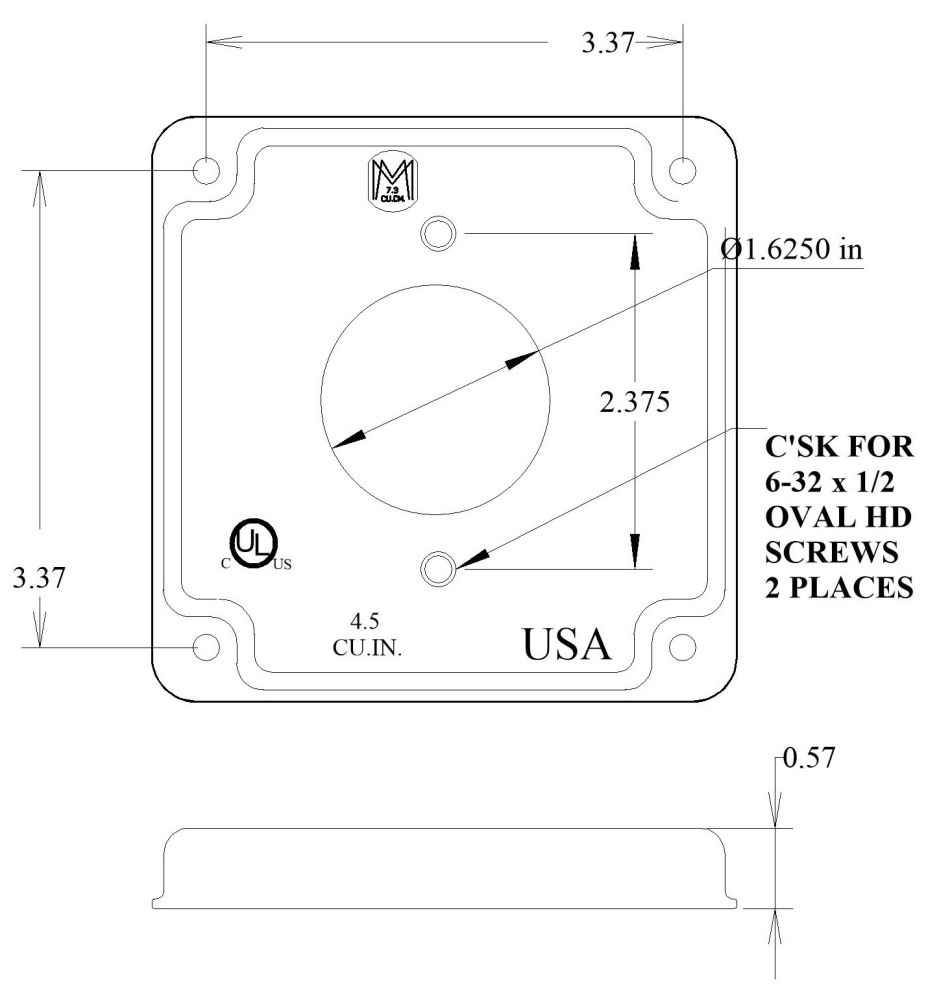 11421, Electrical Square Box Cover
