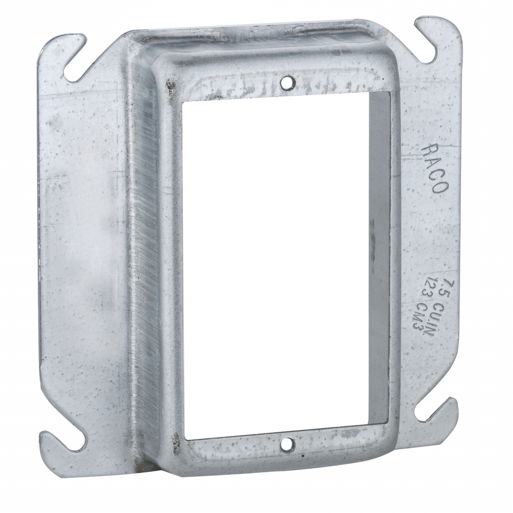4 in. Square Cover, 1-Device, 1 in. Raised