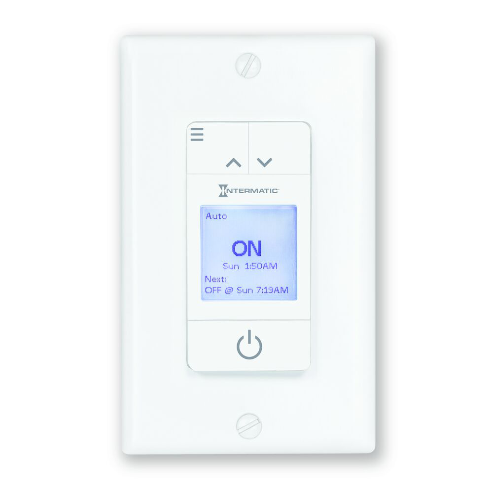 Ascend® Standard 7-Day Programmable Timer, 120 VAC, 15A, White