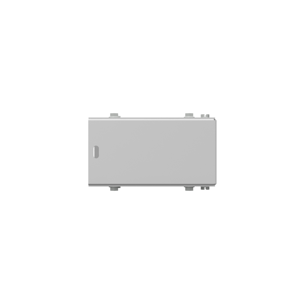 5.06x2.625x5.06 Wireway Elbow 90 Side Wall Access ANSI 61 Gray Steel