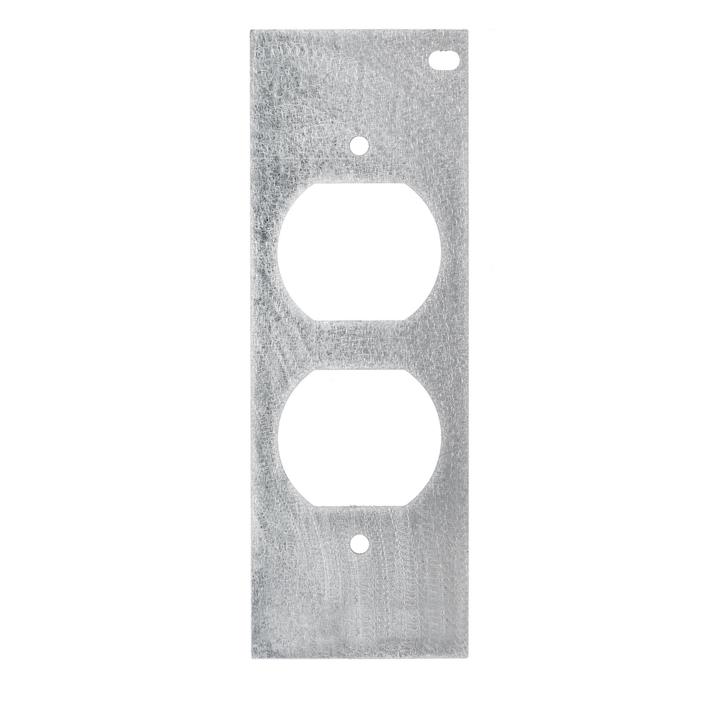 8/10-Gang Series, Mounting Plate, 1-Gang, (1) Duplex Opening