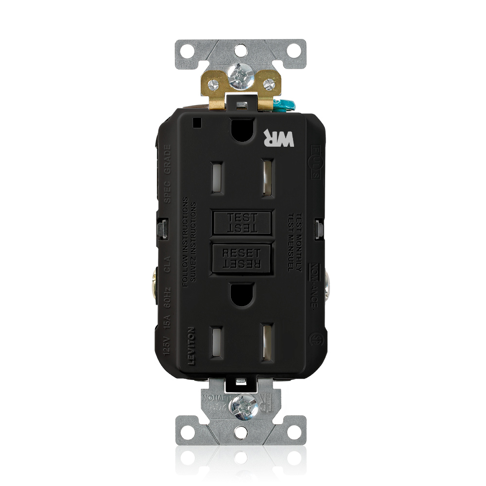 15 Amp SmartlockPro® GFCI Receptacle/Outlet, Industrial Grade, Weather and Tamper-Resistant