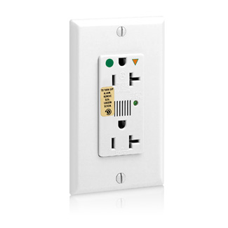 20 Amp, 125 Volt, Decora Plus Surge Protective Duplex Receptacle Outlet, Heavy Duty Hospital Grade