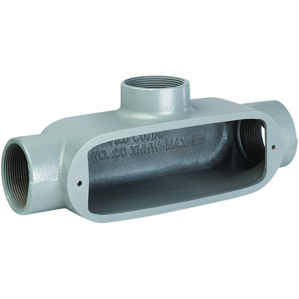 3/4" T Hub, Iron O Series Conduit Body