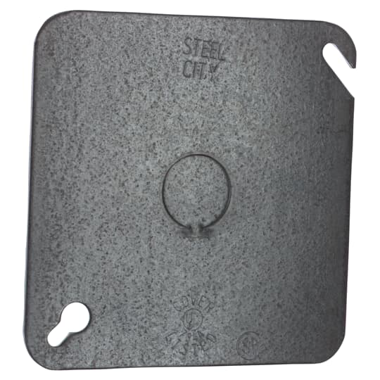 4-11/16 SQ CVR FLAT, 1/2 KO