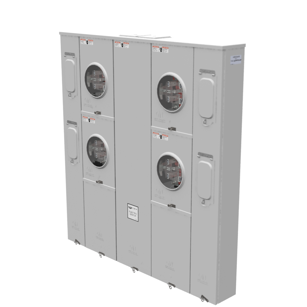 5 Terminal Ringless Large Closing Plate Lever Bypass 4 Position 4-200 Ampere Main Breaker Provision Long Island Lighting Company